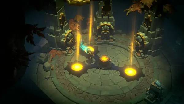 Иллюстрация уровня Ruined King  A League of Legends Story с деталями окружения