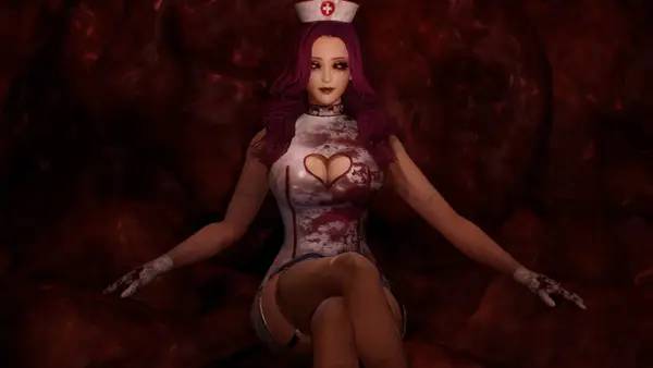 Иллюстрация уровня Ruined Nurse с деталями окружения