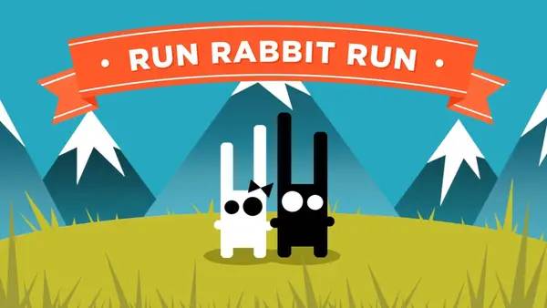 Иллюстрация уровня Run Rabbit Run с деталями окружения