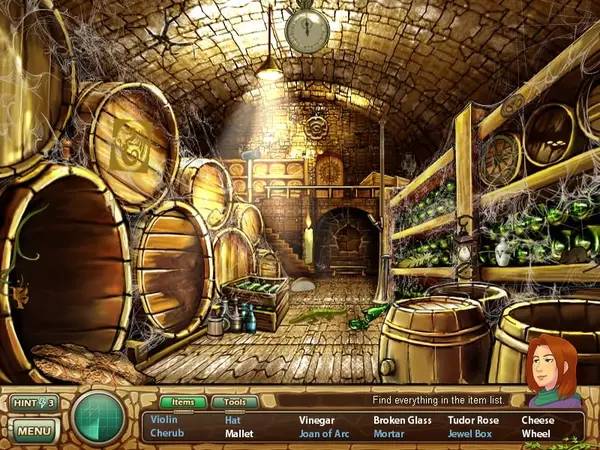 Иллюстрация уровня Samantha Swift and the Hidden Roses of Athena с деталями окружения