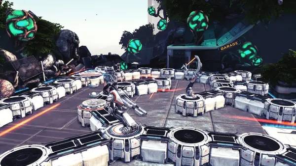 Иллюстрация уровня Sanctum 2 с деталями окружения