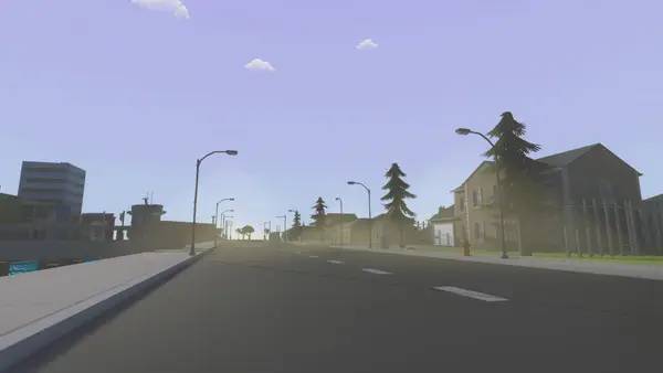 Иллюстрация уровня Scrapping Simulator с деталями окружения