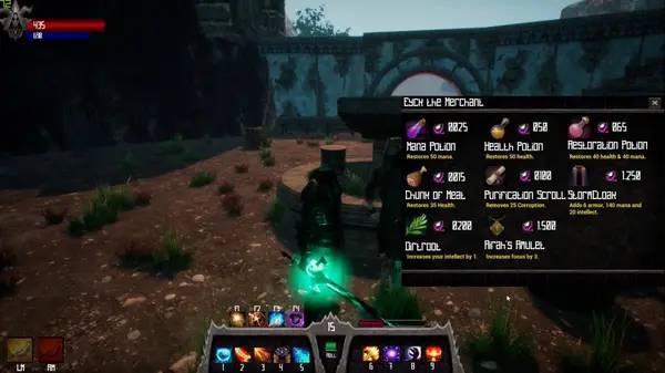 Иллюстрация уровня Sentinel Cursed Knight с деталями окружения