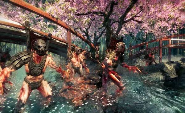 Иллюстрация уровня Shadow Warrior с деталями окружения