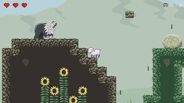 Иллюстрация уровня Sheepy с деталями окружения