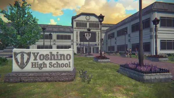 Иллюстрация уровня Shinogi Chess Club с деталями окружения