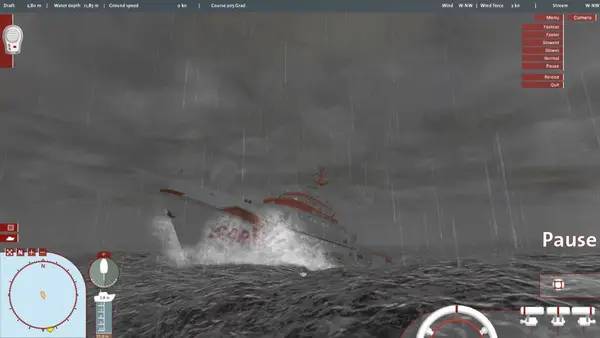 Иллюстрация уровня Ship Simulator Maritime Search and Rescue с деталями окружения