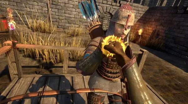 Иллюстрация уровня SiegeVR с деталями окружения