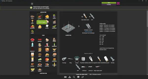 Иллюстрация уровня Sim Companies с деталями окружения