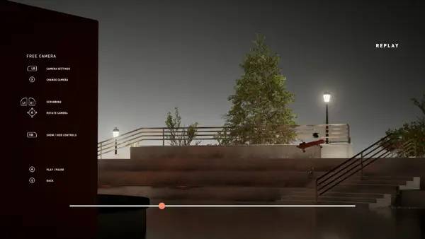 Иллюстрация уровня SkateLab с деталями окружения