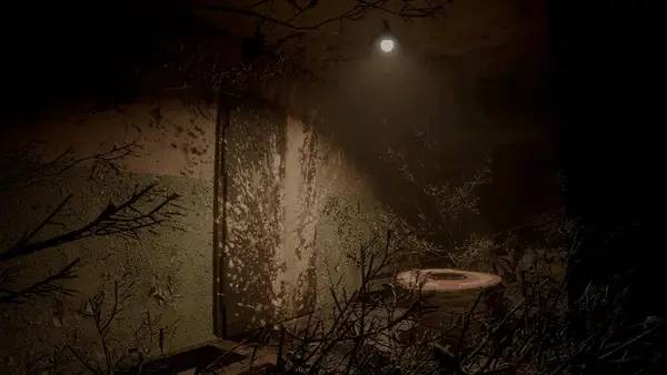 Иллюстрация уровня SKUF BACKROOMS с деталями окружения