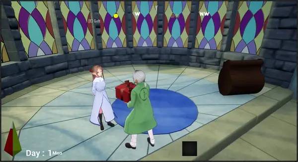 Иллюстрация уровня Slice of Life Fantasy с деталями окружения