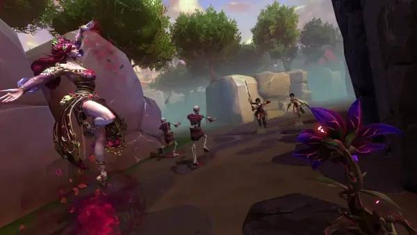 Иллюстрация уровня SMITE с деталями окружения