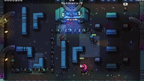 Иллюстрация уровня Snake Core с деталями окружения