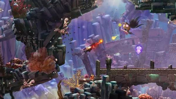 Иллюстрация уровня Song of the Deep с деталями окружения