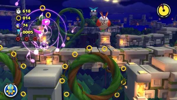 Иллюстрация уровня Sonic Lost World с деталями окружения