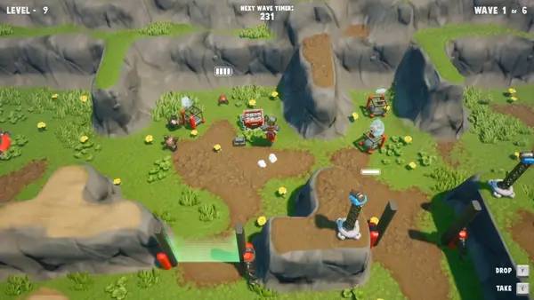 Иллюстрация уровня Stack by stack с деталями окружения