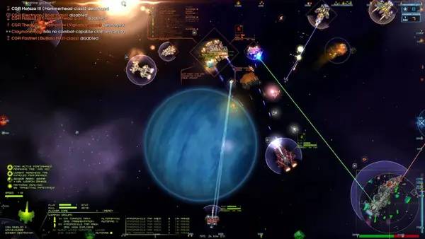 Иллюстрация уровня Starsector с деталями окружения