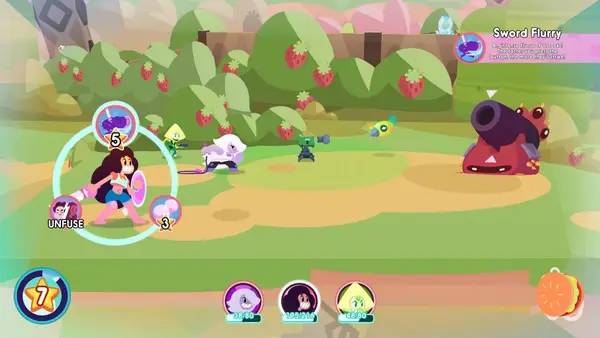 Иллюстрация уровня Steven Universe Save the Light с деталями окружения