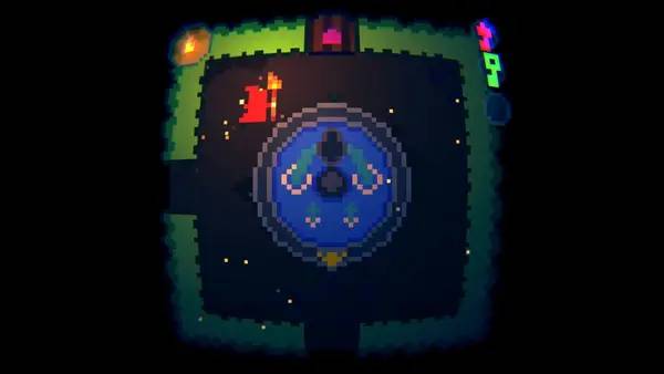 Иллюстрация уровня Summoner's Mess с деталями окружения