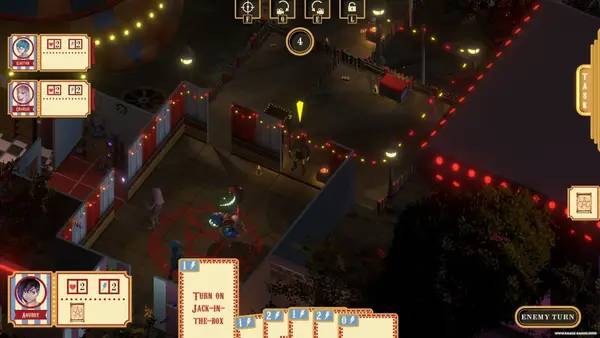 Иллюстрация уровня Summoning Circus с деталями окружения