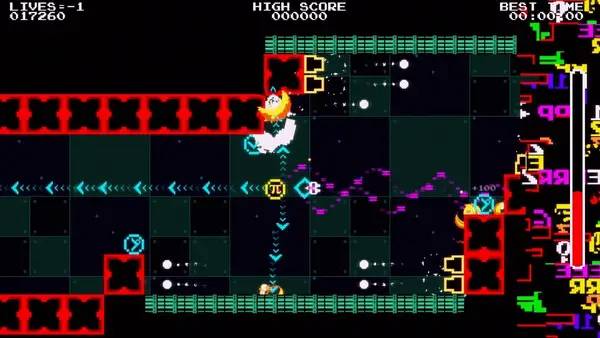 Иллюстрация уровня Super Mega Zero с деталями окружения