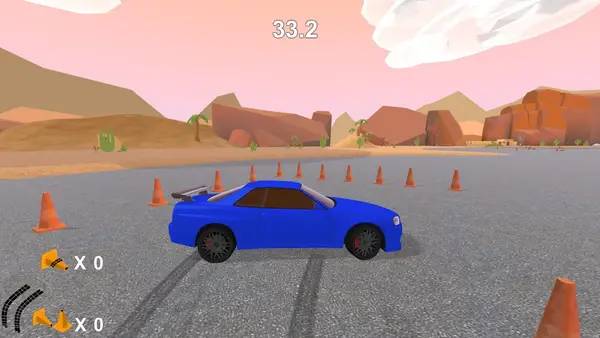 Иллюстрация уровня Super Realistic Autocross с деталями окружения