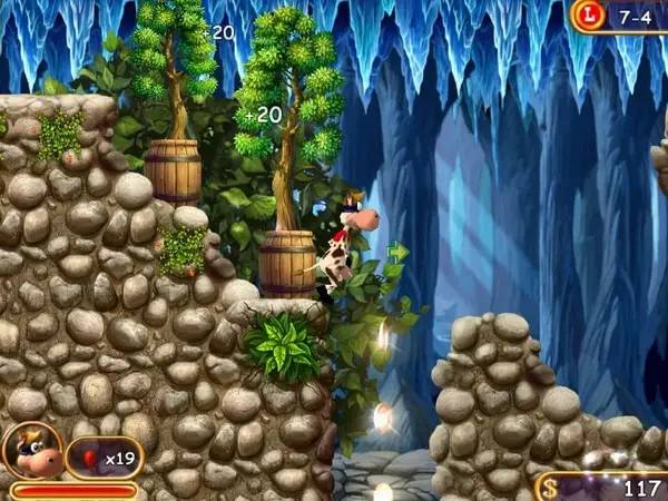 Иллюстрация уровня Supercow с деталями окружения