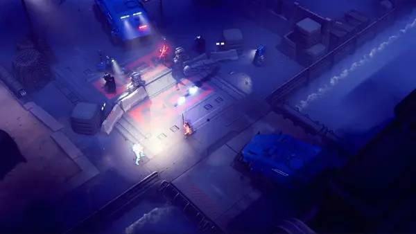 Иллюстрация уровня SYNTHETIK 2 с деталями окружения