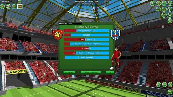 Иллюстрация уровня Tactical Soccer The New Season с деталями окружения