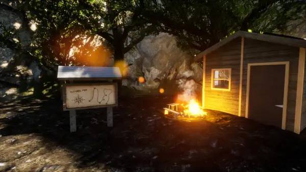 Иллюстрация уровня Take a Walk с деталями окружения