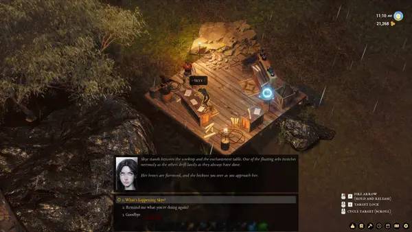 Иллюстрация уровня Tales from The Dancing Moon с деталями окружения