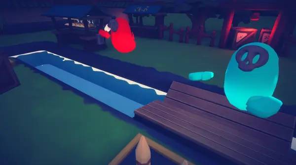 Иллюстрация уровня Tamashi Party с деталями окружения