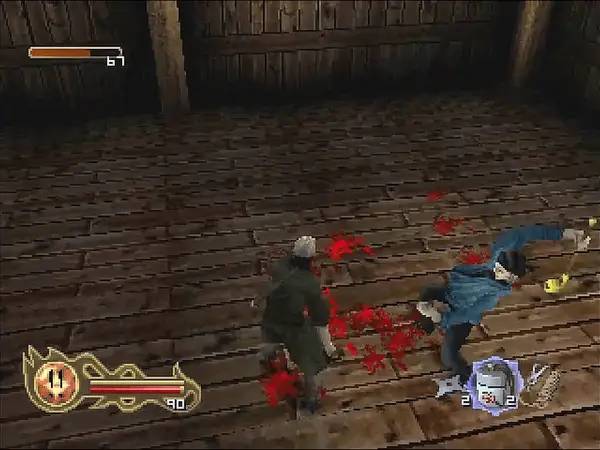 Иллюстрация уровня Tenchu 2 Birth of the Stealth Assassins с деталями окружения