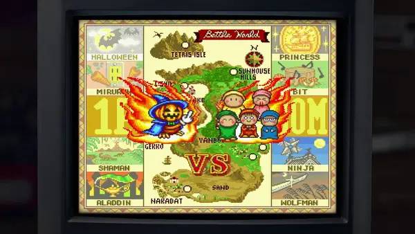 Иллюстрация уровня Tetris Forever с деталями окружения