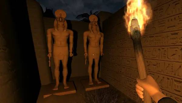 Иллюстрация уровня The Ancient Labyrinth с деталями окружения