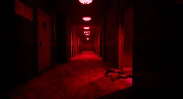 Иллюстрация уровня The Backroom Project с деталями окружения