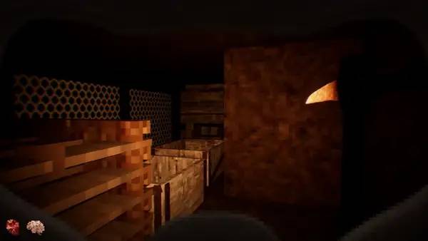 Иллюстрация уровня The Chasm - Mines Of Madness с деталями окружения