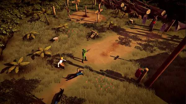 Иллюстрация уровня The Church in the Darkness с деталями окружения