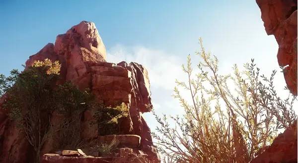 Иллюстрация уровня The Climb с деталями окружения