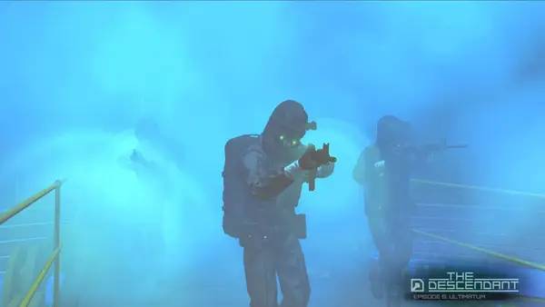 Иллюстрация уровня The Descendant с деталями окружения