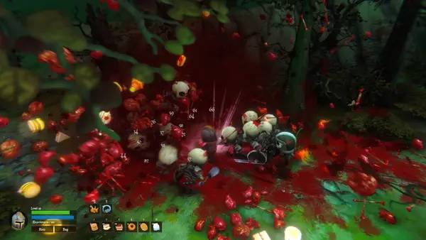 Иллюстрация уровня The Great Story of a Mighty Hero - Remastered с деталями окружения