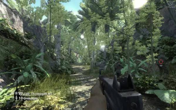 Иллюстрация уровня The History Channel Battle for the Pacific с деталями окружения