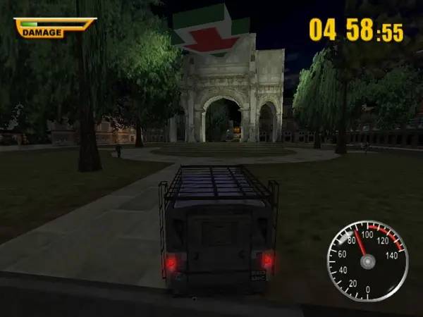 Иллюстрация уровня The Italian Job с деталями окружения