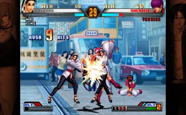 Иллюстрация уровня THE KING OF FIGHTERS '98 ULTIMATE MATCH FINAL EDITION с деталями окружения