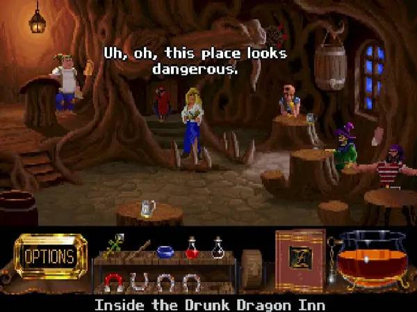 Иллюстрация уровня The Legend of Kyrandia  Hand of Fate Book Two с деталями окружения