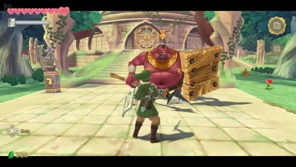 Иллюстрация уровня The Legend of Zelda  Skyward Sword HD с деталями окружения