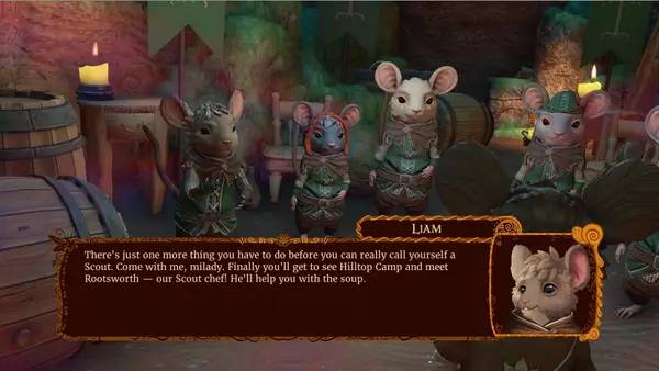 Иллюстрация уровня The Lost Legends of Redwall  The Scout Act 1 с деталями окружения