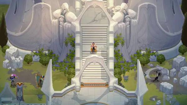 Иллюстрация уровня The Mageseeker  A League of Legends Story с деталями окружения