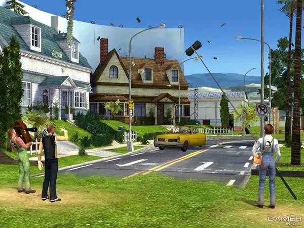 Иллюстрация уровня The Movies Фабрика грёз с деталями окружения